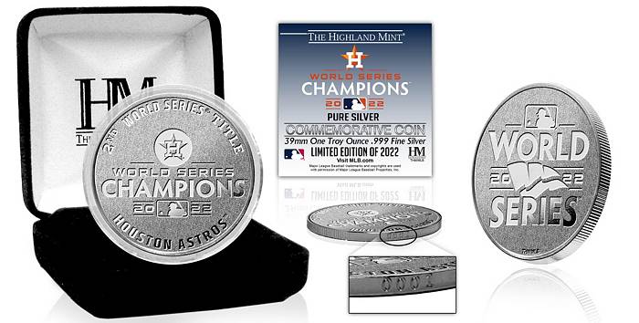 Highland Mint 2022 World Series Champions Houston Astros .999 Silver Team  Coin