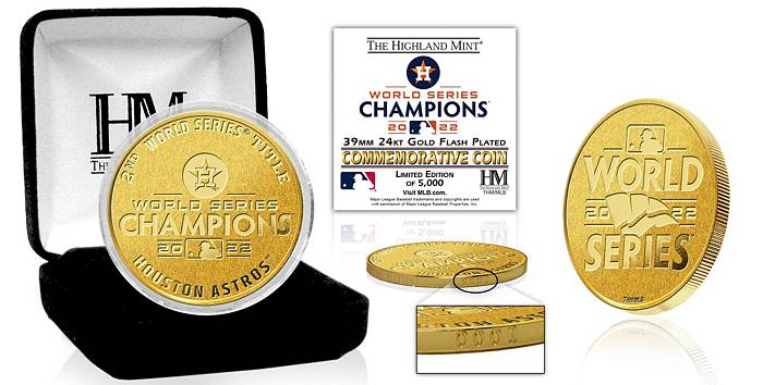 Houston Astros 2022 World Series Champs Triple Metallic Exclusive