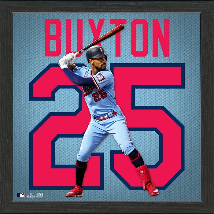 Youth Minnesota Twins Byron Buxton Majestic Red Player Name & Number T-Shirt