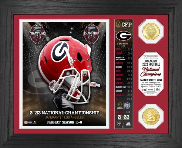 Highland Mint 2022 College Football National Champions Georgia Bulldogs Banner Bronze Coin Photo Mint product image
