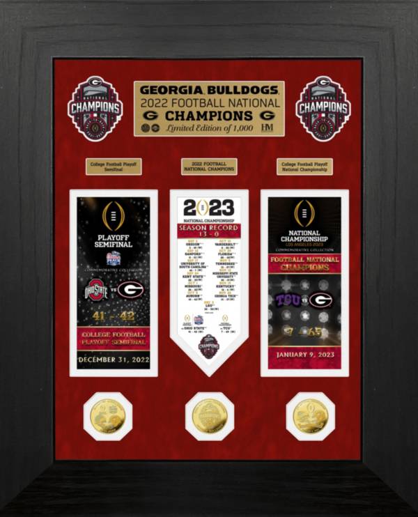 Highland Mint 2022 College Football National Champions Georgia Bulldogs Deluxe Ticket & Gold Coin Photo Mint product image