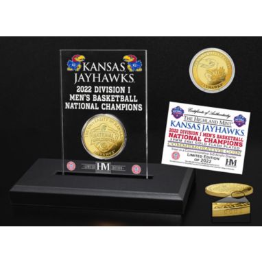 sorry, Highland Mint Kansas Jayhawks 2022 Men's Basketball National Champions Acrylic Gold Coin is currently out of stock