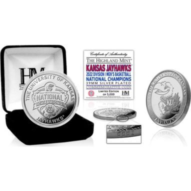 sorry, Highland Mint Kansas Jayhawks 2022 Men's Basketball National Champions Silver Plated Mint Coin is currently out of stock