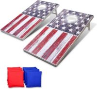 GoSports 4' x 2' LED Folding Cornhole Set
