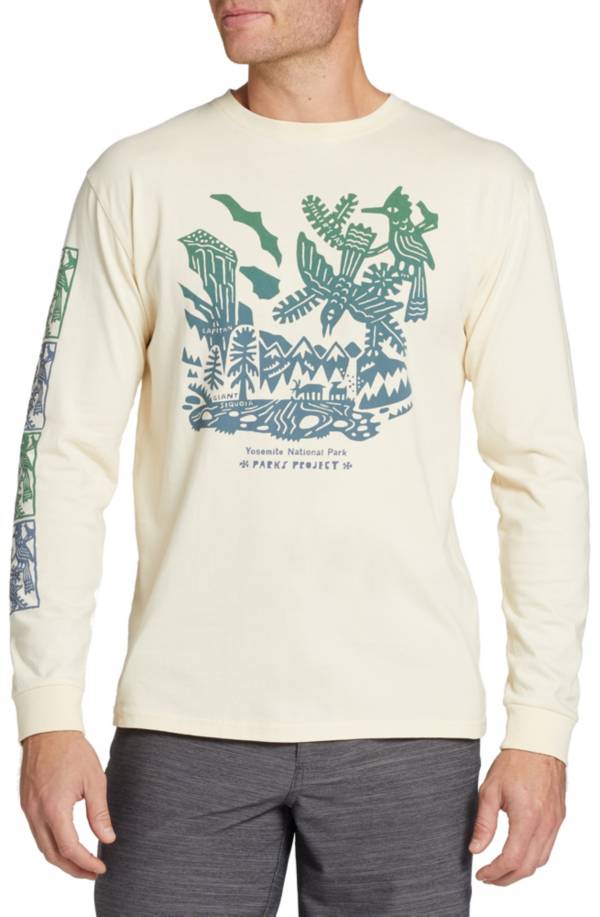 Parks Project Men's Yosemite Woodcut Long Sleeve T-Shirt product image