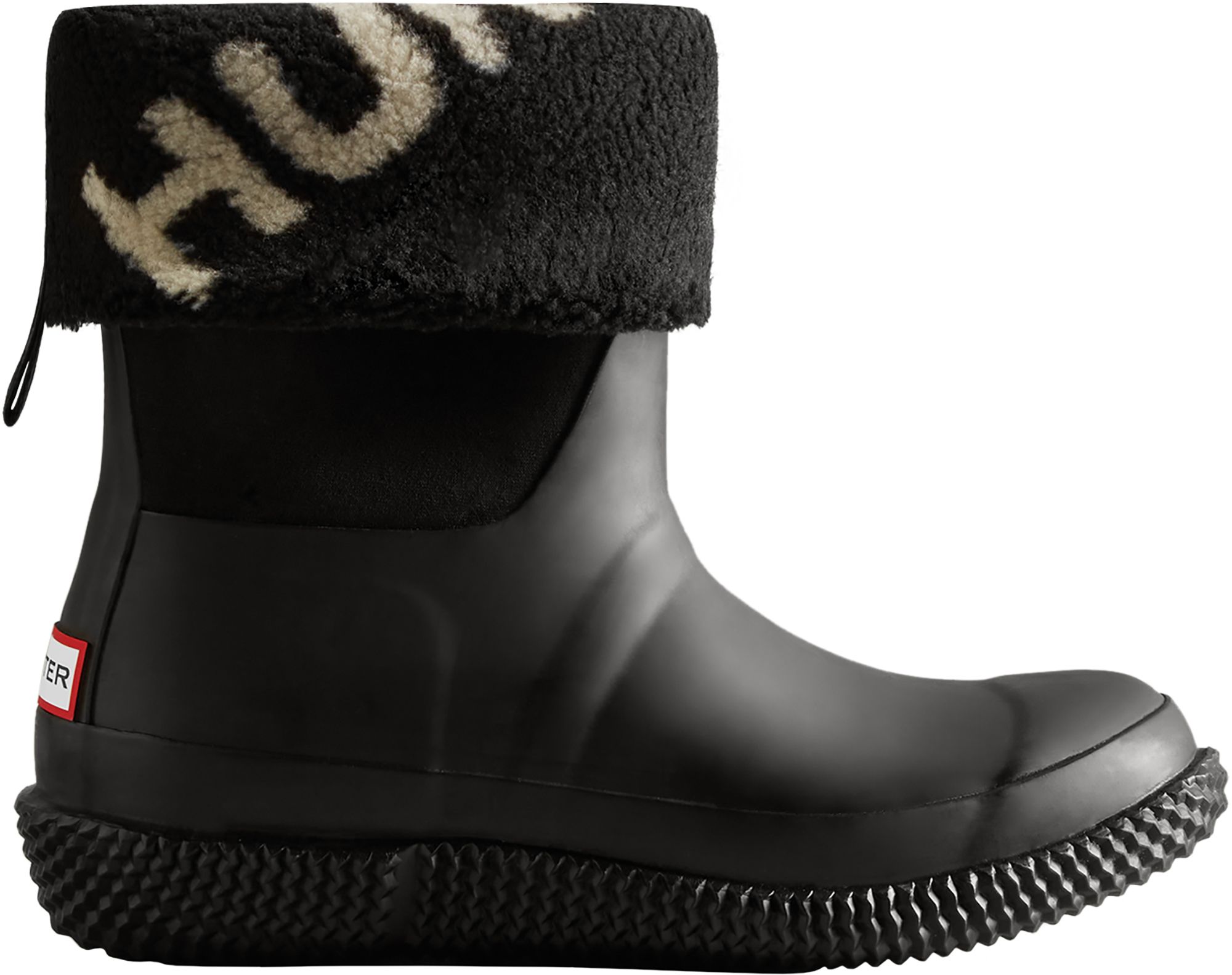 HUNTER Women's Roll Top Logo Vegan Shearling Waterproof Boots product image
