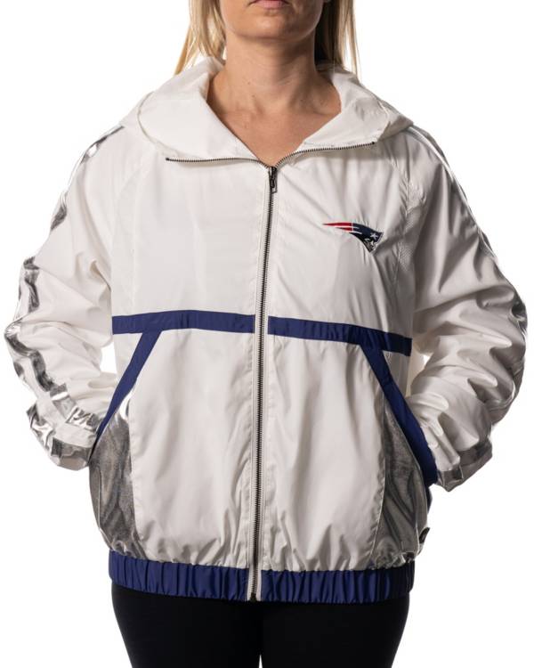 The Wild Collective Women's New England Patriots White Full-Zip Jacket product image