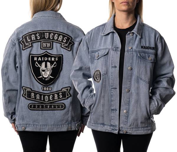 The Wild Collective Women's Las Vegas Raiders Denim Jacket product image