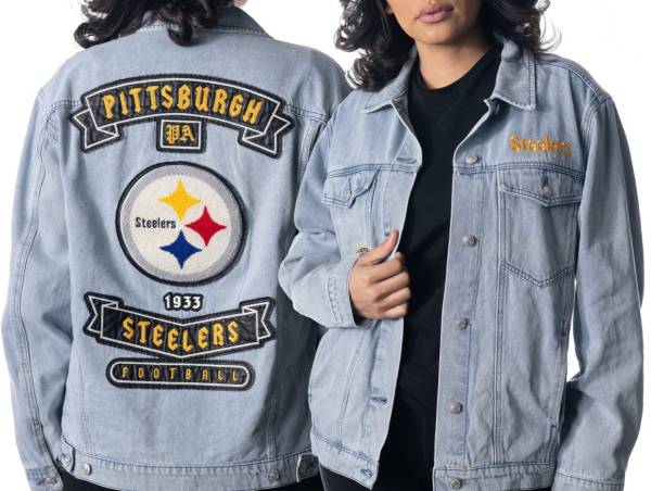 The Wild Collective Women's Pittsburgh Steelers Denim Jacket product image