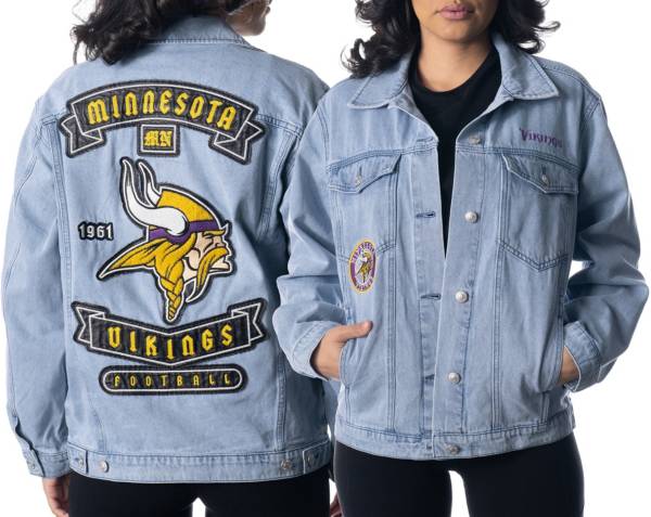 The Wild Collective Women's Minnesota Vikings Denim Jacket product image
