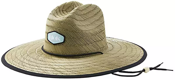 Huk Men's Running Lake Straw Wide Brim Fishing And Beach Hat : Target