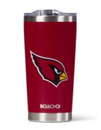 Arizona Cardinals Coffee Mug Travel Tumbler Cup NFL Metallic Logo