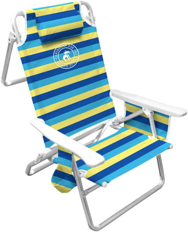 Caribbean Joe Five position folding beach chair 