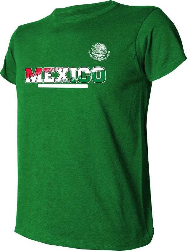 DYNASTY APPAREL Women's Mexico Wordmark Green T-Shirt product image