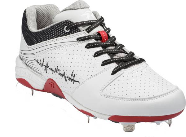 White ringor metal softball on sale cleats