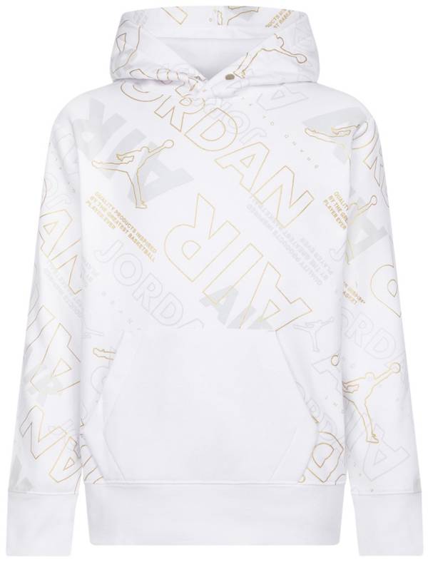 Jordan Boys' Air Black u0026 Gold Pullover Hoodie | Dick's Sporting Goods