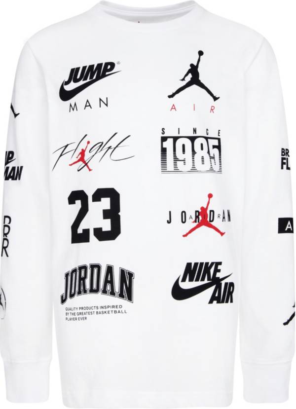 Jordan Boys' Level Up Long Sleeve Graphic T-Shirt product image