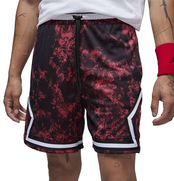 Jordan Men's Dri-Fit Sport Diamond Shorts, Medium, Gym Red