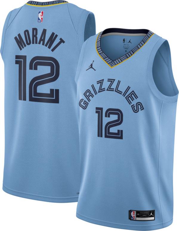 Nike Men's Memphis Grizzlies Ja Morant #12 Blue Dri-FIT Swingman Jersey