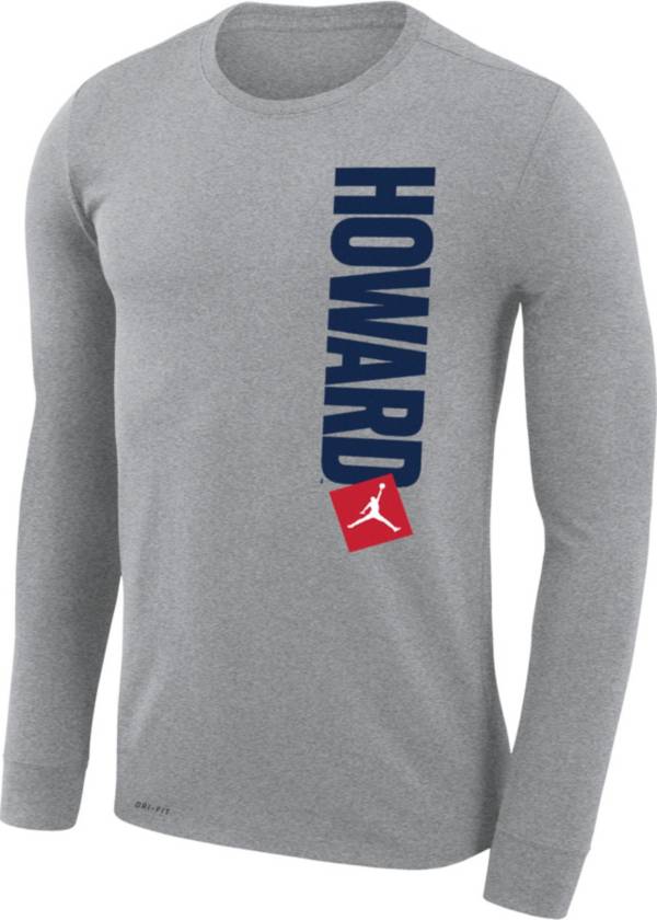 Jordan Men's Howard Bison Grey Dri-FIT Legend Long Sleeve T-Shirt product image