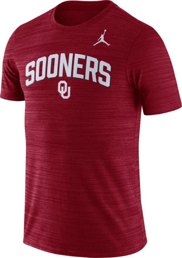 Jordan Men's Oklahoma Sooners Crimson Dri-FIT Velocity Football T-Shirt product image