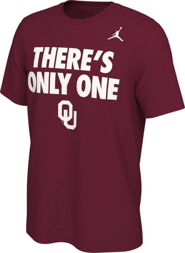 Jordan Men's Oklahoma Sooners Crimson There's Only One Mantra T-Shirt product image