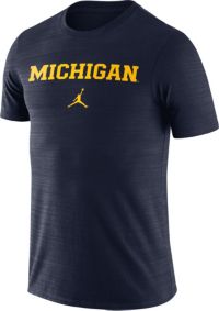 Jordan Men's Michigan Wolverines Blue Dri-FIT Velocity Legend Team