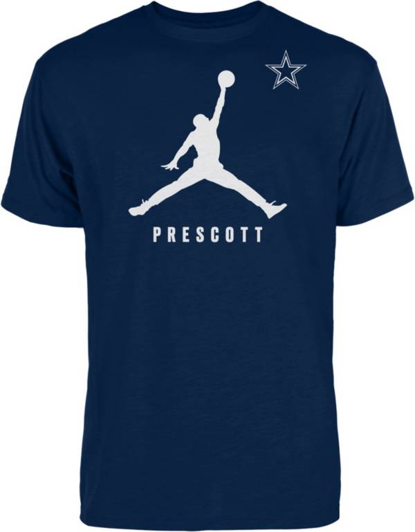 Jordan x Dak Men's Dallas Cowboys Lockup Navy T-Shirt