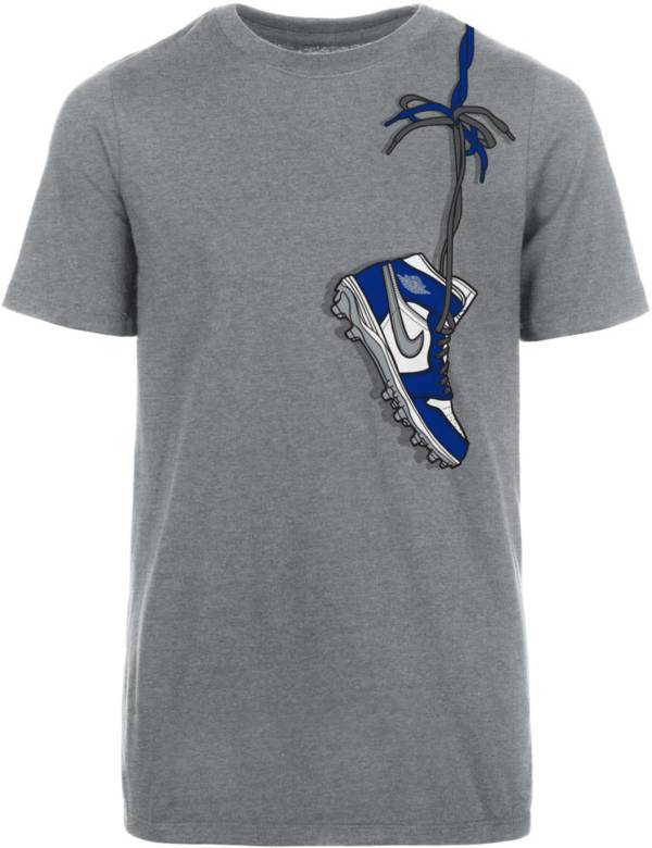 Jordan x Dak Youth Dallas Cowboys Shoulder Grey T-Shirt product image