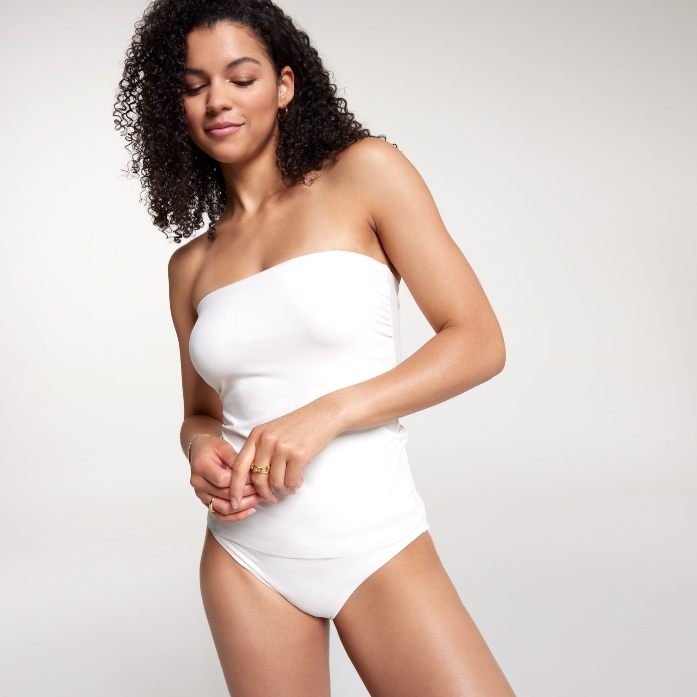 CALIA Women s Bandeau Medium Support Tankini Swim Top Publiclands