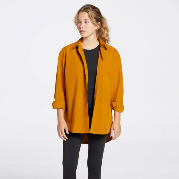 mustard button up
