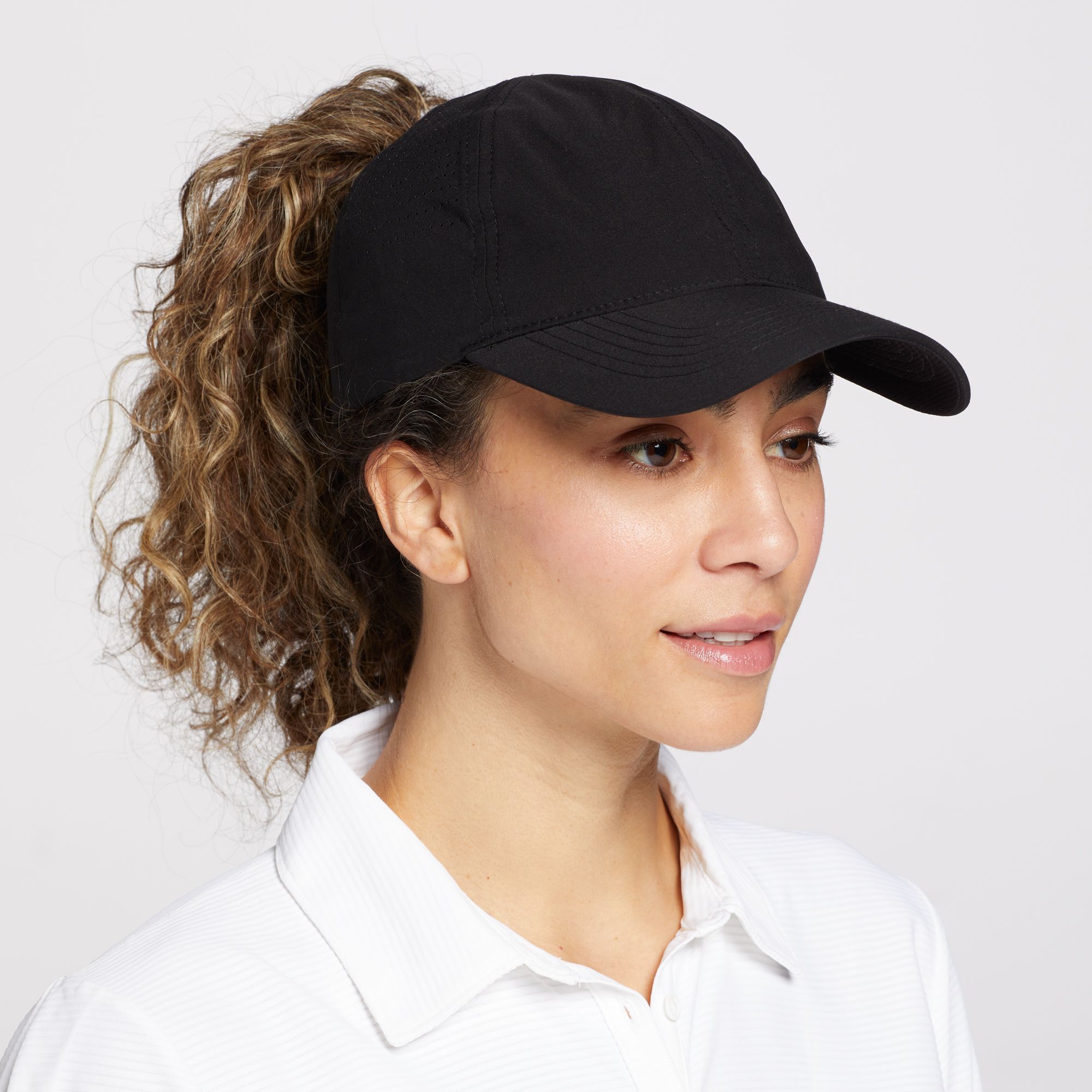 CALIA Women's Golf Perforated Ponytail Hat