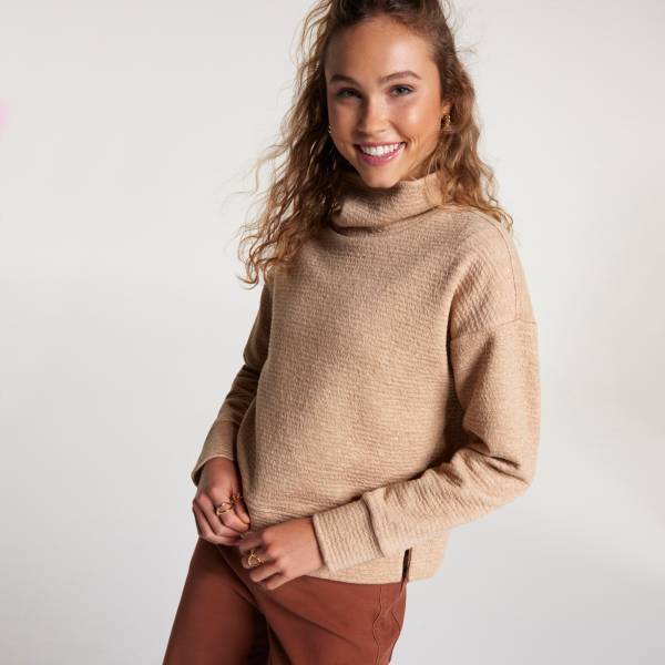 Women's funnel neck outlet sweater