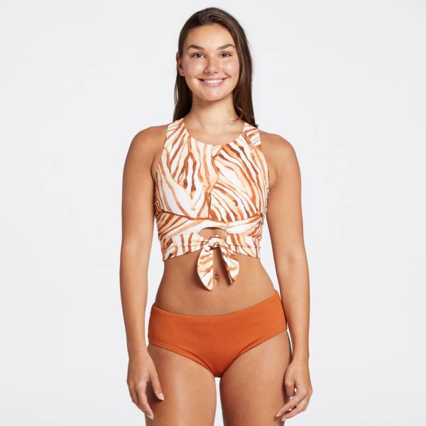 CALIA Women's Tie Front Long Line Swim Top product image