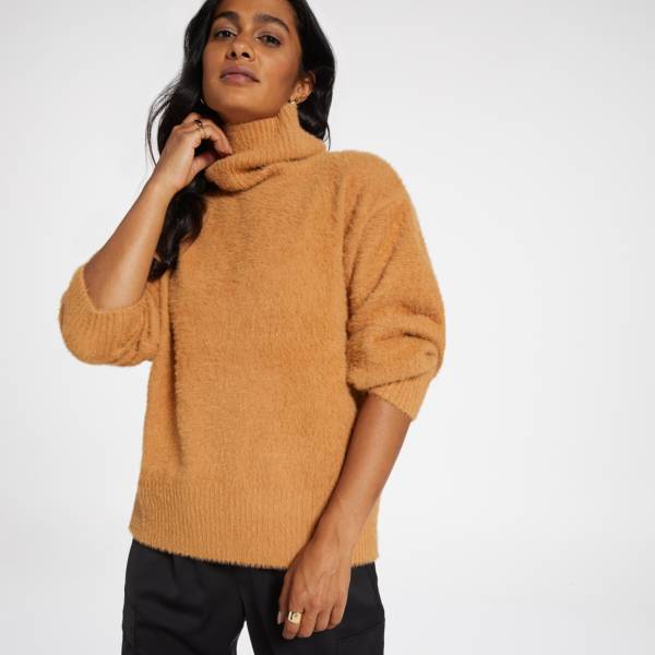 CALIA Women's Eyelash Turtleneck Sweater product image