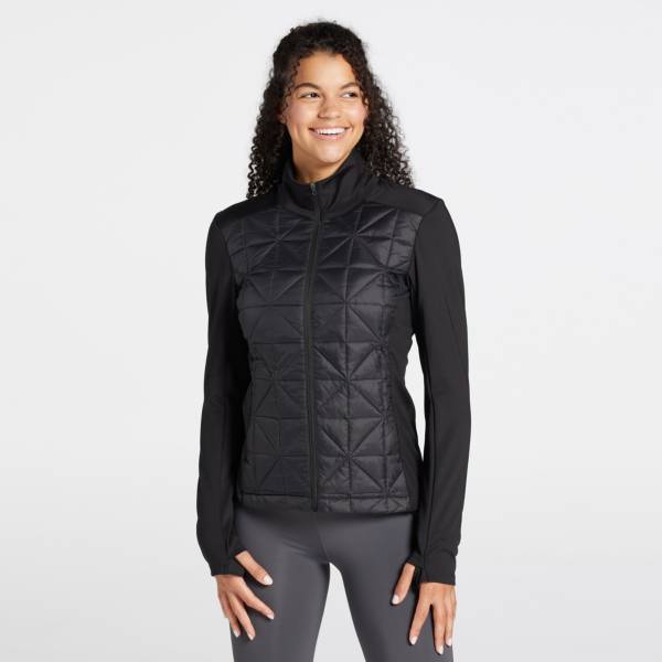 CALIA Women's Quilted Hybrid Full Zip Golf Jacket CALIA