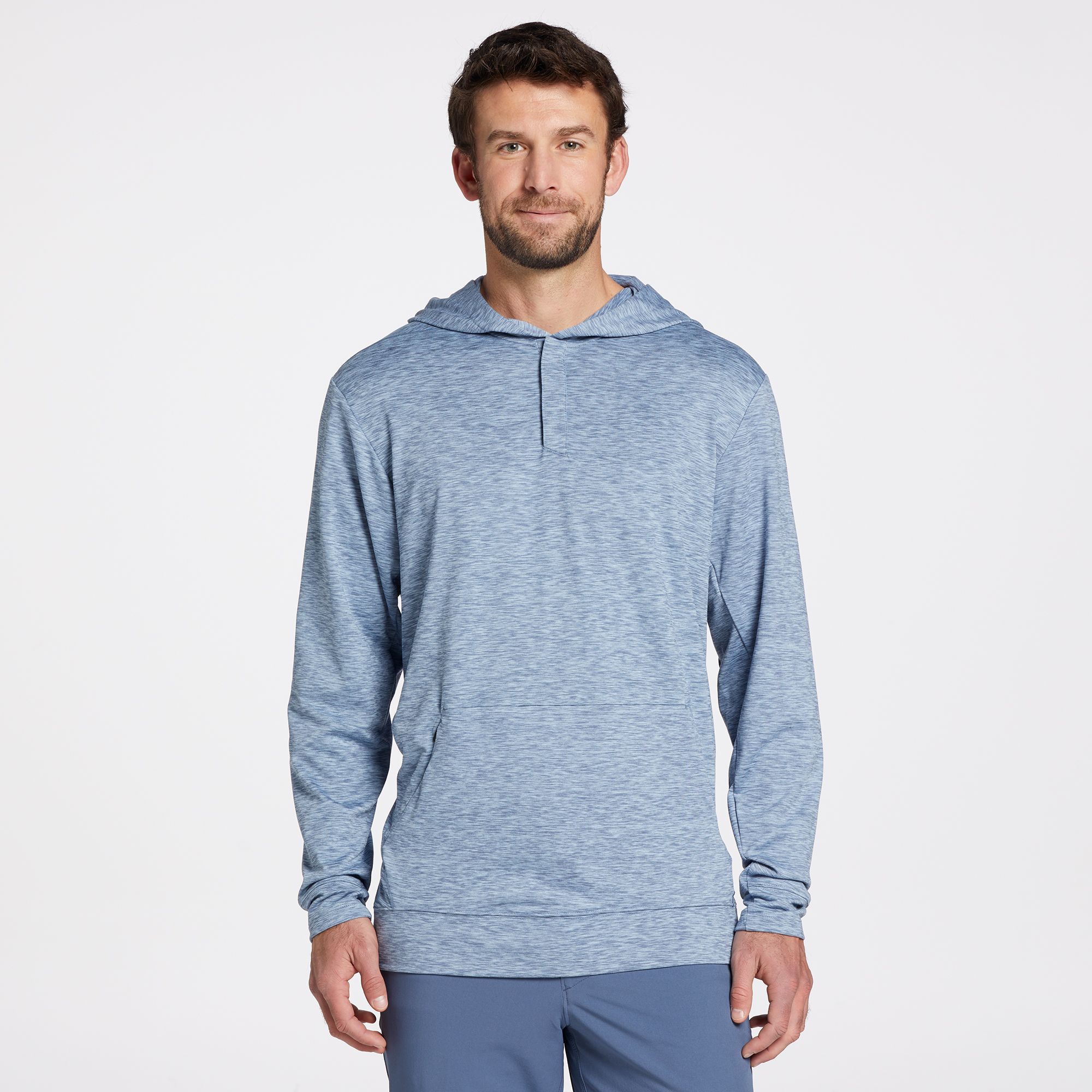 VRST Men's Active Hoodie - Blue Agate Style View 1