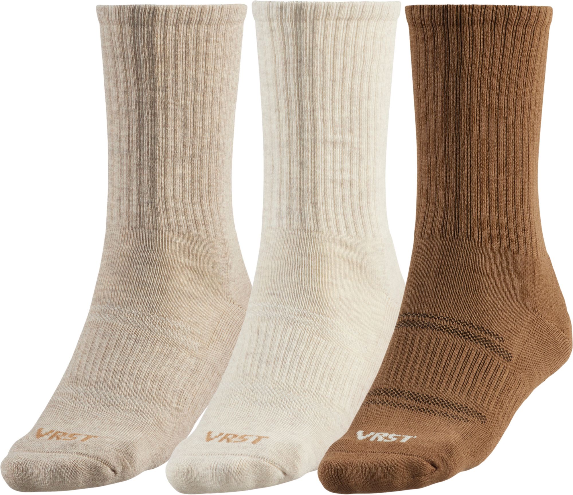 VRST Men's 3 Pack Versatile Crew Socks