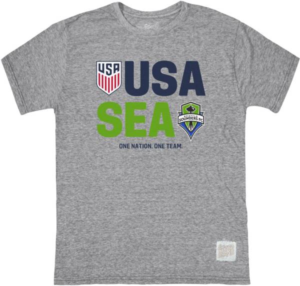 Retro Brand Seattle Sounders x USMNT Grey T-Shirt product image