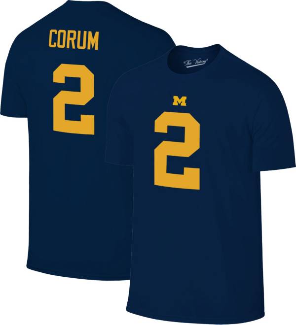 Retro Brand Men s Michigan Wolverines Blue Blake Corum 2 Replica Jersey