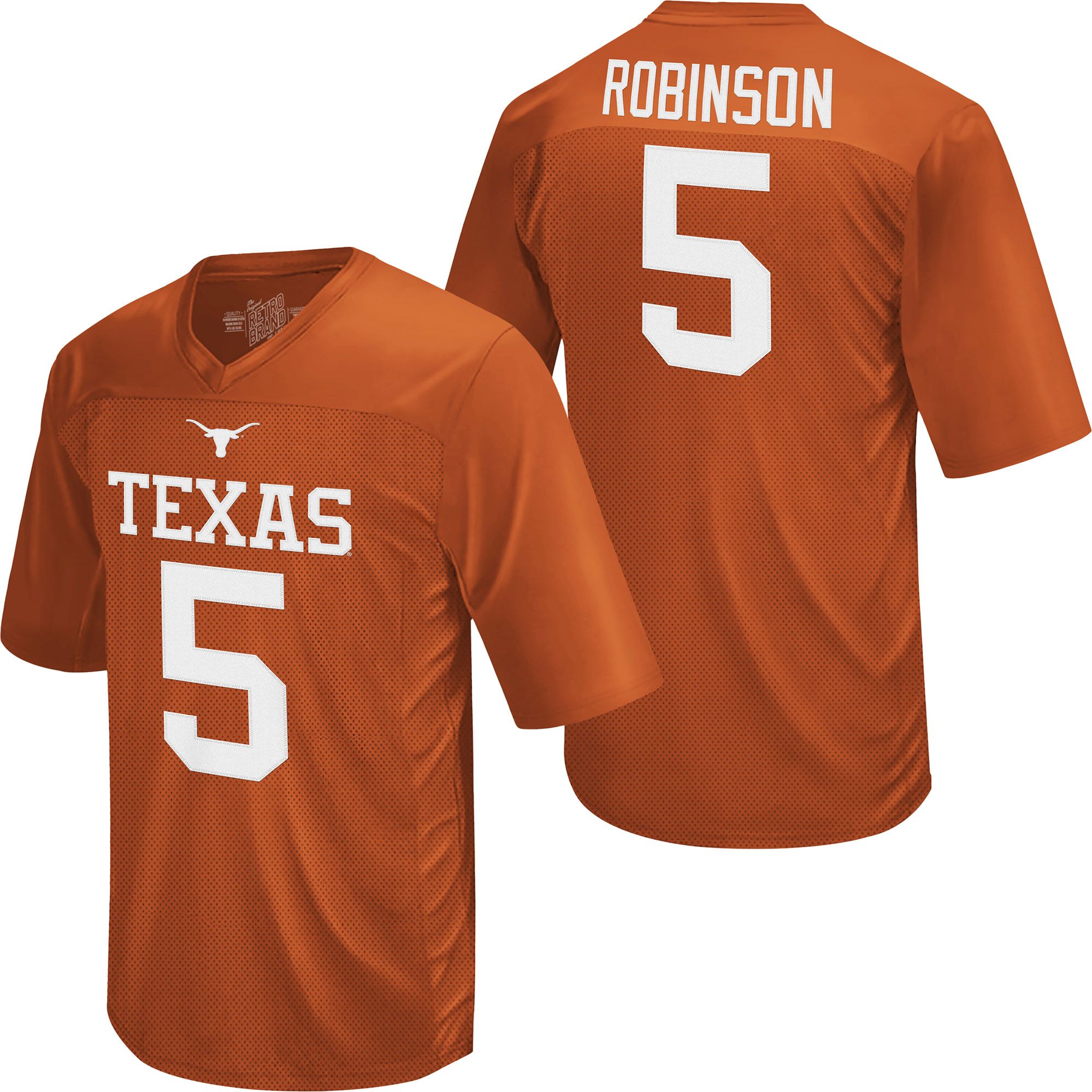 Retro Brand Men's Texas Longhorns Burnt Orange Bijan Robinson #5 Replica Jersey product image