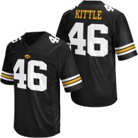 Nike Men's Iowa Hawkeyes George Kittle #46 Black Football Jersey T-Shirt