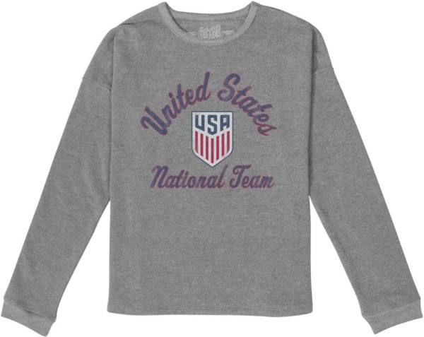 Retro Brand Women's USMNT Wordmark Grey Crew Neck Sweatshirt | Dick's  Sporting Goods
