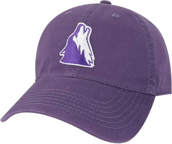 LeagueLegacy Men's College of Idaho Yotes Purple EZA Adjustable Hat