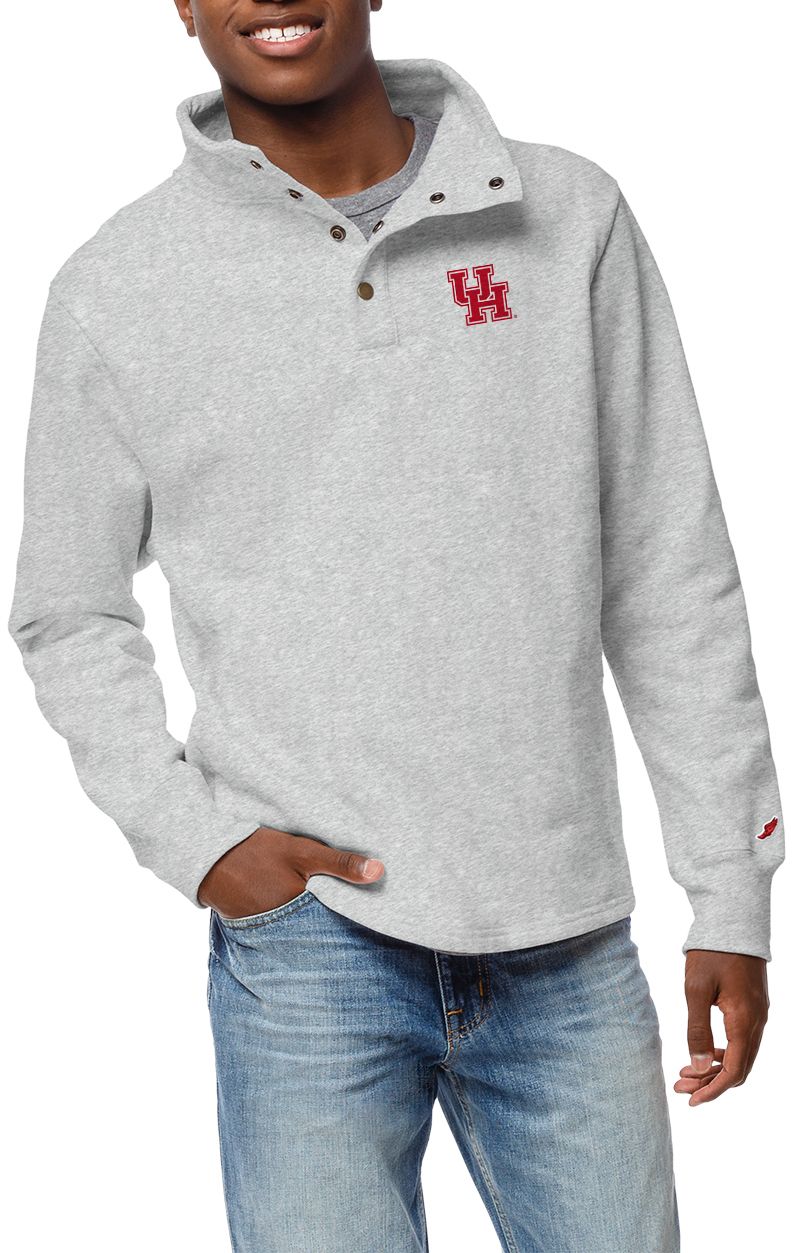 League-Legacy Men's Houston Cougars Ash Snap Up Jacket