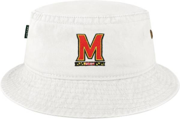 League-Legacy Men's Maryland Terrapins Twill White Bucket Hat product image