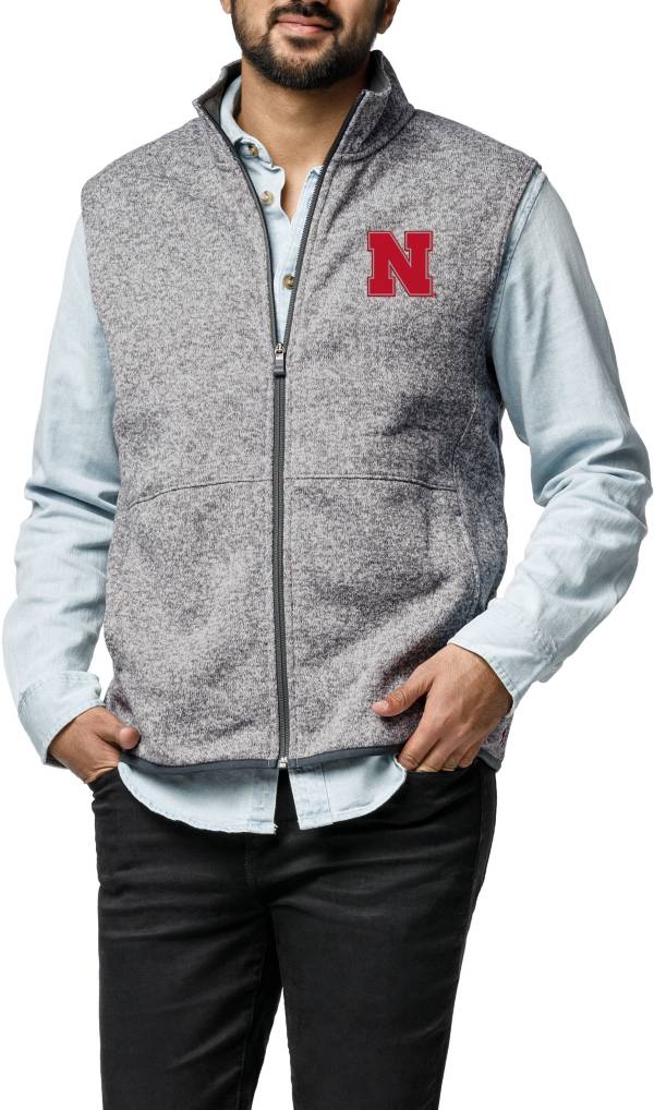 League-Legacy Men's Nebraska Cornhuskers Grey Saranac Vest product image