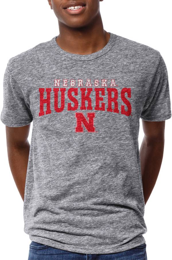 League-Legacy Men's Nebraska Cornhuskers Grey Victory Falls T-Shirt ...