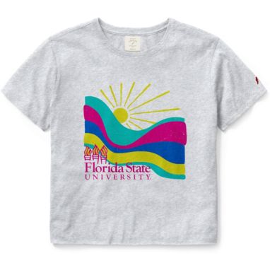 sorry, League-Legacy Women's Florida State Seminoles White Crop T-Shirt is currently out of stock