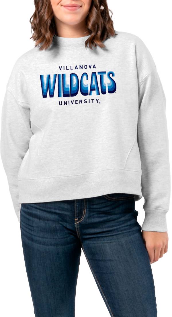 League-Legacy Women's Villanova Wildcats Ash Boxy Crew Neck Sweatshirt product image